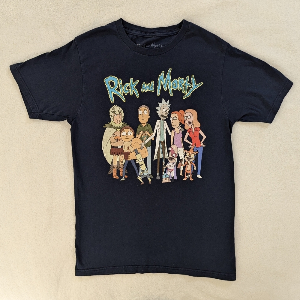 Rick And Morty T Shirt Ripple Junction Size S Squanch Birdperson Noob Adult Swim
